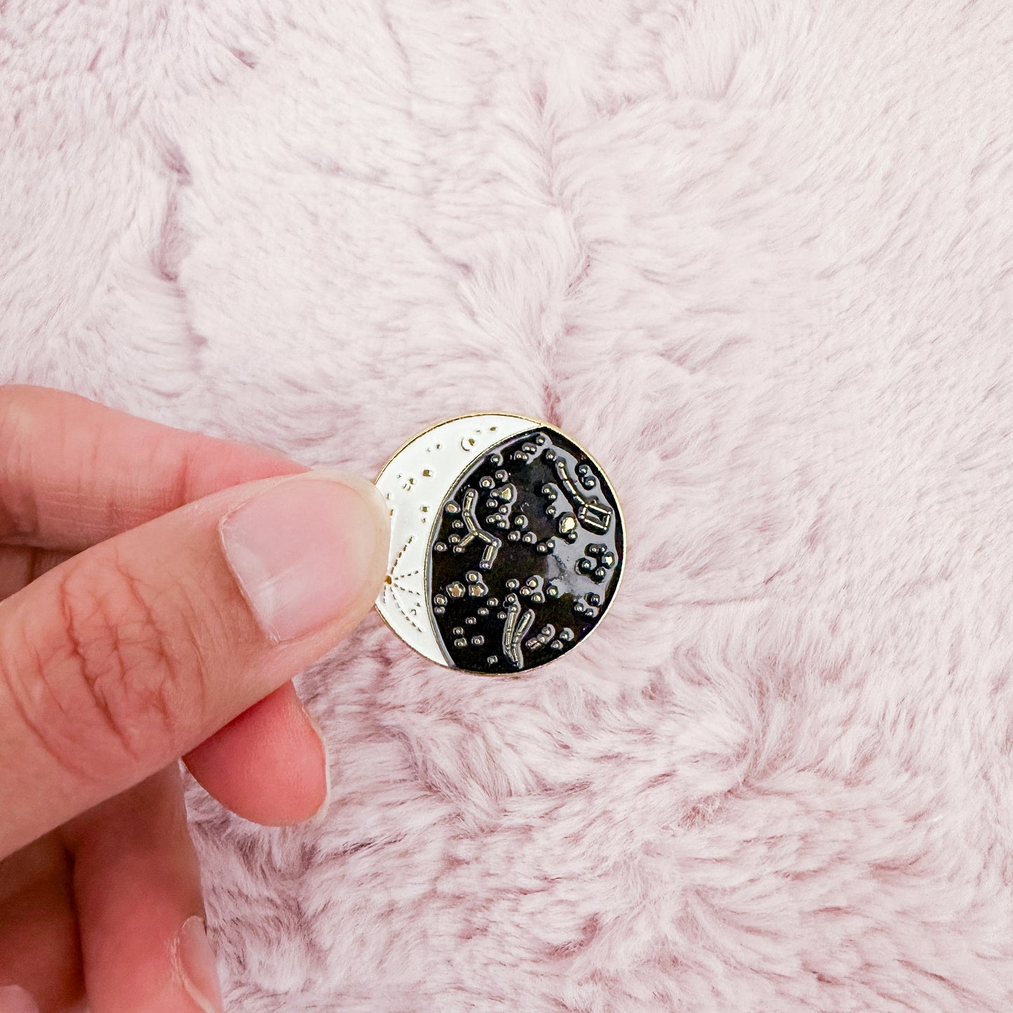 Galaxy Moon Enamel Pin (50% Off)