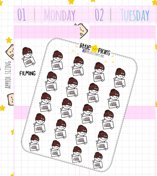 Mimi Filming Video Planner Stickers (M195)