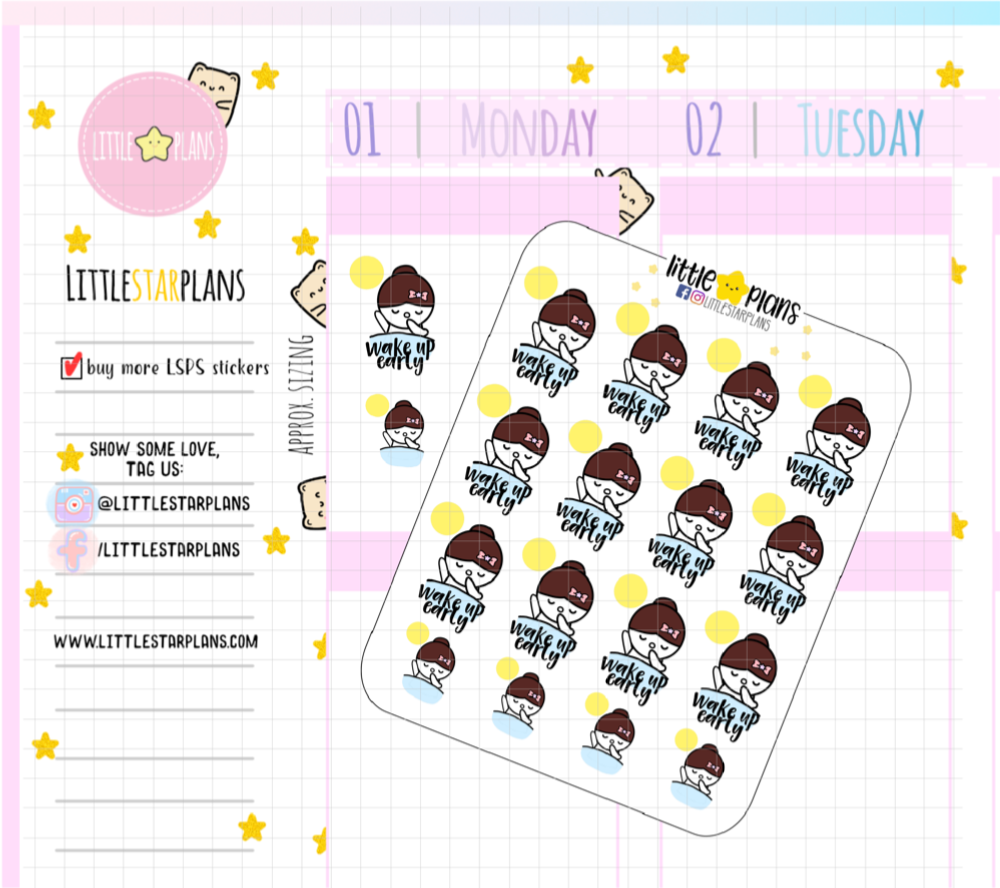 Mimi Wakes Up Early, Work Planner Stickers (M200)